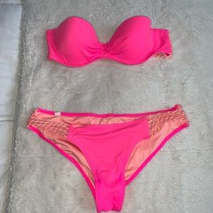 Victoria’s Secret hot pink bikini set